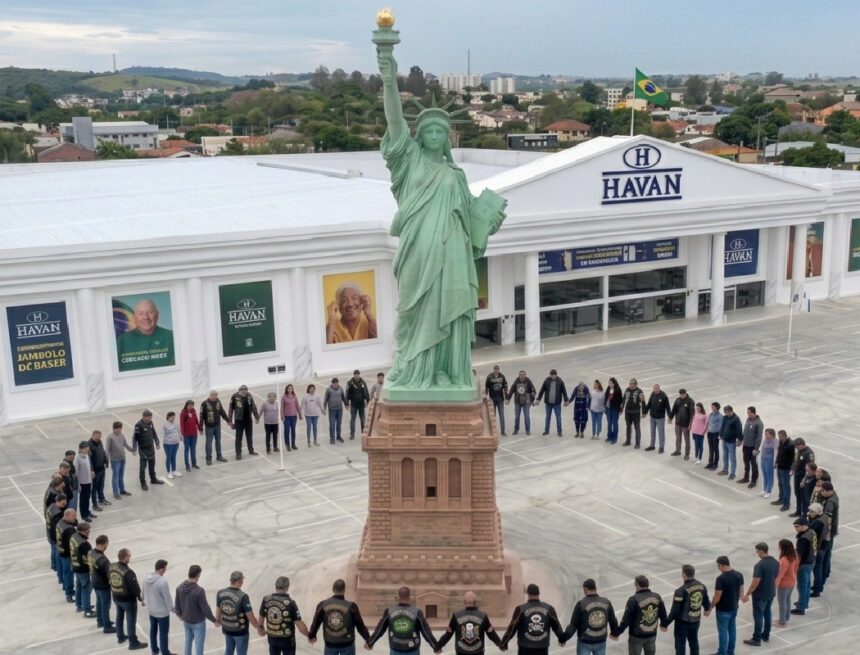 Manifestantes convocam “abraço simbólico” à estátua da Havan em São Luís após ação do MP