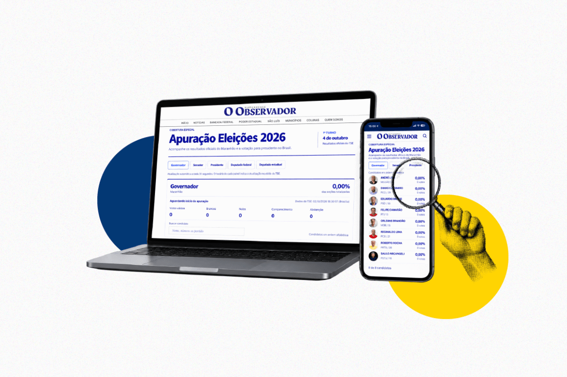 Apuração das Eleições 2026 no Maranhão: Observador lança página com resultados em tempo real