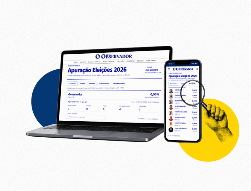 Apuração das Eleições 2026 no Maranhão: Observador lança página com resultados em tempo real Apuração das Eleições 2026 no Maranhão: Observador lança página com resultados em tempo real